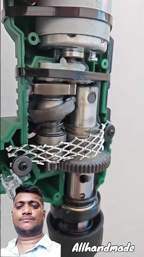 How Rotary Hammer Drill Works - Slow Motion Parkside Cordless Rotary HammerDrill #hammerdrill