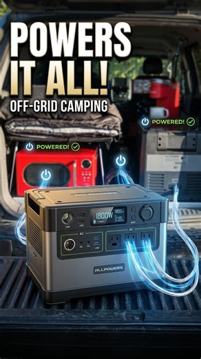 Best Camping Outdoor ALLPOWERS P1800: Budget Solar Generator For Off-Road Adventures [Must-Watch]