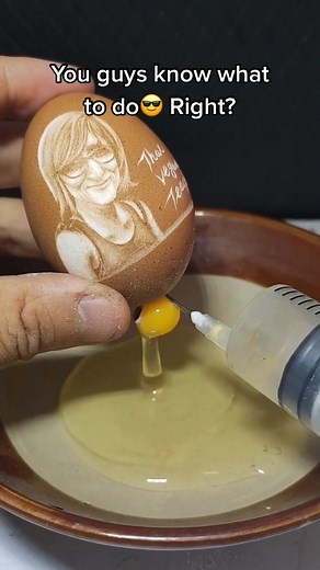 Just do it!!! #myart #egg #carving #sculpture #satisfying #thatveganteacher