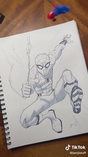 Spiderman Sketch Drawing Tutorial