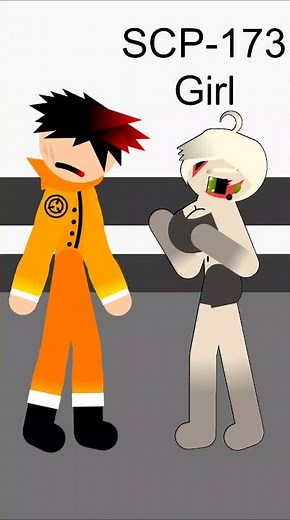 SCP-173 Girl | SCP Girl Foundation (Stick Nodes SCP Animation)