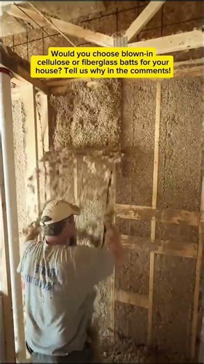 Blowing Cellulose Insulation Into Wall Cavities Fast! USA Home Build Productivity Hack