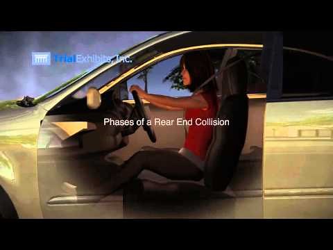 Rear End Accident with Airbag - 3D Animation