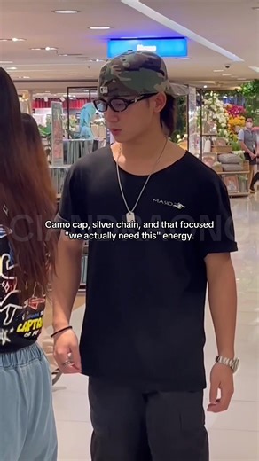 Camo Cap and Silver Chain Fashion Trends