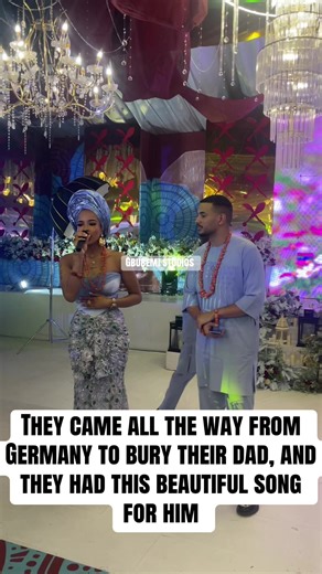 German Children Honor Their Father in Benin City