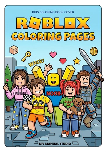 30  Roblox Coloring Pages, Coloring Sheets, Kids Activity Book, Instant Download PDF, A4 Printable - Etsy