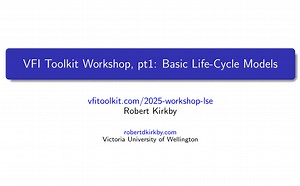 VFI Toolkit 2025 Workshop - Part 1: Basic Life-Cycle Models