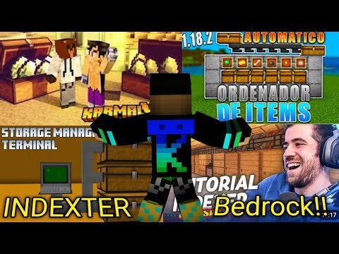 INDEXER/Storage Para minecraft bedrock!!!