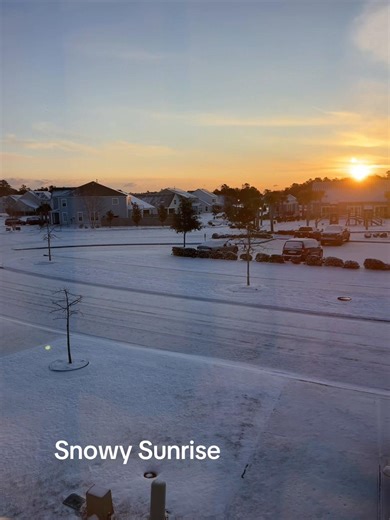 Snowy Sunrise #snow #charleston #SC #momoftiktok #teachertok