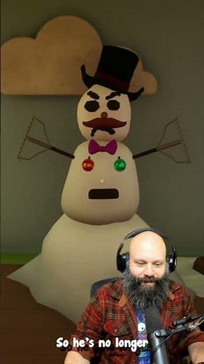 The Snowman Got MAD in Baby in Yellow #shorts #babyinyellow #jumpscares