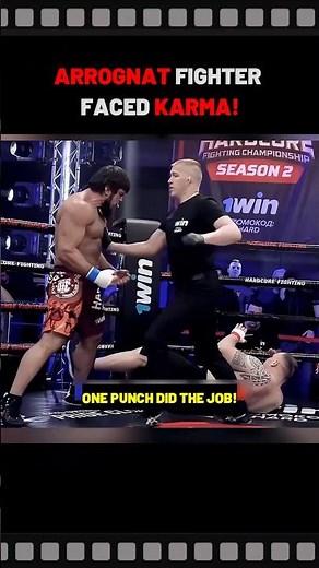 Only One Punch Taught Arrogant Fighter A Lesson! #shorts
