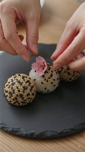 You HAVE to Try This Crispy Japanese Goma Dango! 🤤🍡🇯🇵 #shorts