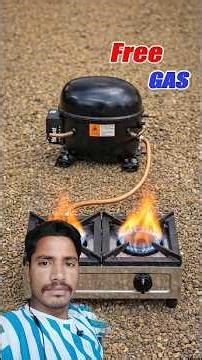 I Made My Own Gas Using an Old Refrigerator Compressor - Free Gas for Life!