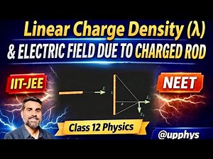Electrostatics: Electric Field Due to a Charged Rod | Linear Charge Density | JEE/NEET/12th Physics