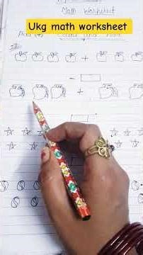 #Addition sums #worksheet for ukg class #activity work #dailypractice #education