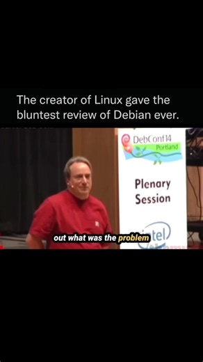 Linus Torvalds Says Linux Should Just Work #shorts #linux #coding #distro #debian
