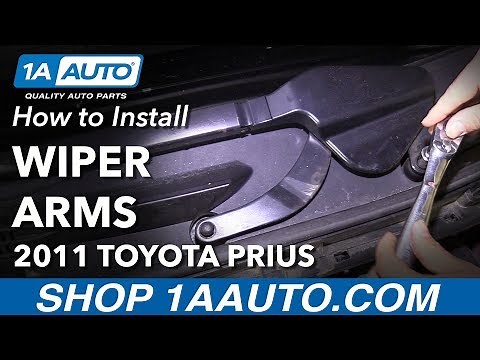 How to Install Windshield Wiper Arms 10-15 Toyota Prius