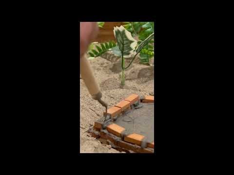 Complete Japanese-Style Mini Brick & Cement Fish Tank #house #miniature #diy