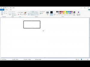 How to use rectangle tool in ms paint #mspaint #mspainttutorial #art #painting