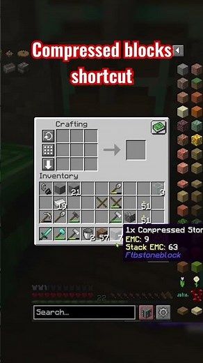 Stoneblock 3 | compressed blocks shortcut