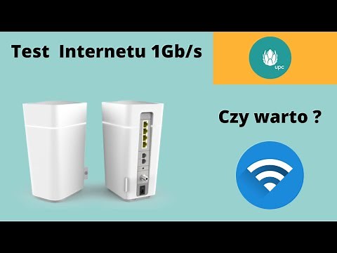 Test Internetu UPC 1Gb/s