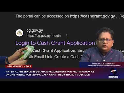 PHYSICAL PRESENCE IN GUYANA A REQUIREMENT FOR REGISTRATION AS ONLINE PORTAL FOR $100,000 CASH.......