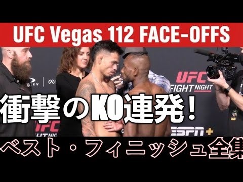 衝撃のKO連発！UFCベガス112の「ベスト・フィニッシュ」全集。この夜の激闘と一本勝ちを見逃すな