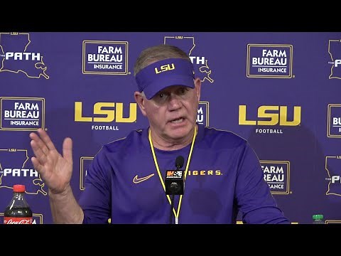 LSU Brian Kelly post spring scrimmage press conference