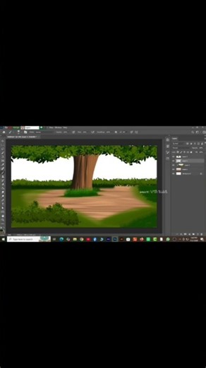 Cartoon Background Design in Photoshop | Easy Cartoon Background Tutorial for Beginners