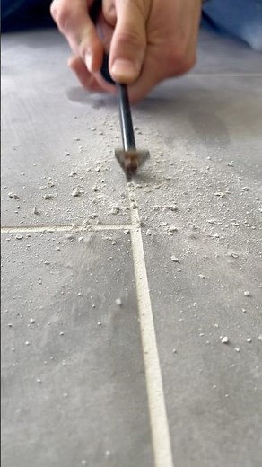 How to Remove Old Grout! #diy #construction #tools