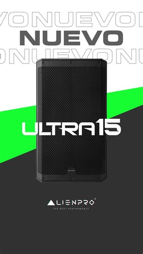 Bafle Ultra 15 Alienpro 🔥 | 700W Peak Woofer 15”, Bluetooth 5.0 TWS, DSP, Entrada USB – Perfecta para tus eventos, fiestas, shows en vivo y gimnasios 📦 Disponible solo en Mercado Libre con envío gratis: https://bit.ly/4lTE7zn | Alienpro