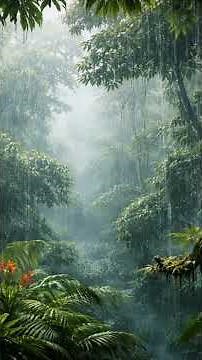 “1 Hour Tropical Rainforest Rain Sounds with Birds | Jungle Ambience for Sleep, Relaxation & Study”