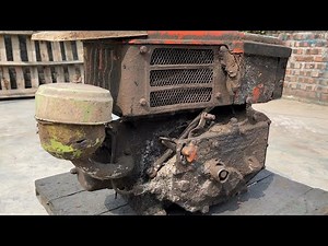 Old diesel engine restoration | Restore and repair old Chinese D8 diesel engine