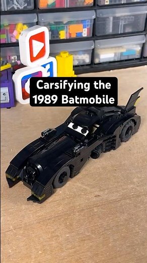 Disney Carsifying the Lego Batmobile from Batman 1989