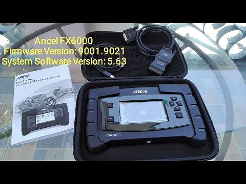Ancel FX6000 OBD2 Scanner Toyota Rush Firmware Version: 9001.9021