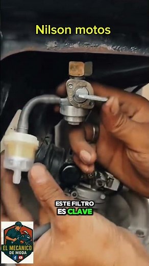 How to install a motorcycle fuel filter #mechanic #mechanics #workshop #tricks