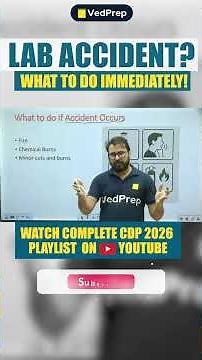 What To Do Right After a Lab Accident | Research Safety Tips That Save Lives | CDP 2026
