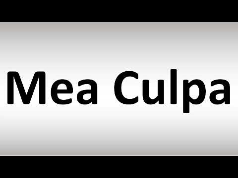 Mea Culpa Correct Pronunciation