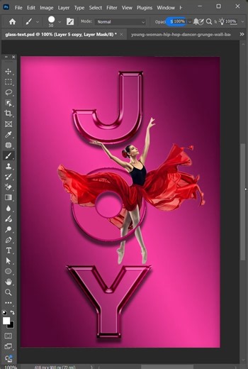 In this video, you’ll learn how to create a realistic Glass Text Effect using Adobe Photoshop. Whether you’re a beginner or an experienced designer, this tutorial will guide you step by step to transform simple text into transparent, glossy, glass-like typography using layer styles, blur, highlights, and reflections. 👉 Watch till the end for shortcuts and pro-level glass effect tips! 📌 Topics Covered ✔ What is a glass text effect ✔ Choosing the right background for glass text ✔ Creating text a