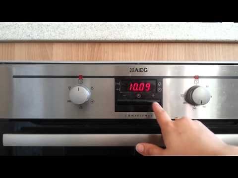 How to set your AEG oven to come on automatically
