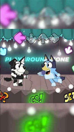 FNF Bluey Can Can | Playground Test VS Gameplay