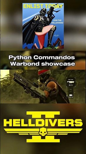 PYTHON COMMANDOS Warbond Looks Very DEMOCRATIC in Helldivers 2 🐍💯🔥