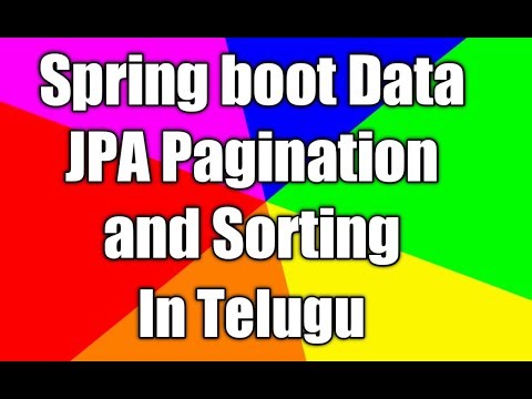Spring boot | Pagination and Sorting with Spring Data Jpa | Thiru Academy