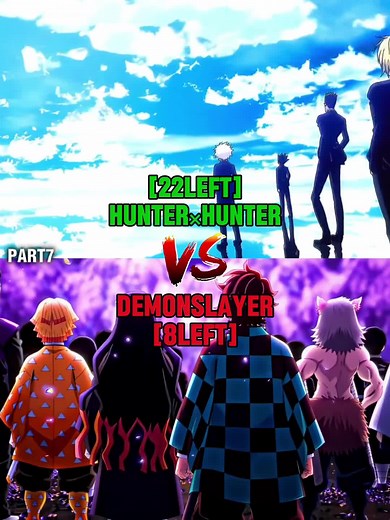 PART7 Hunter×Hunter vs Demon Slayer #vs #debate #versus #anime #manga #demonslayer #kny #hunter×hunter #h×h