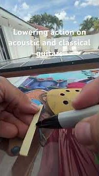 Lower action an acoustic and classical guitars tutorial