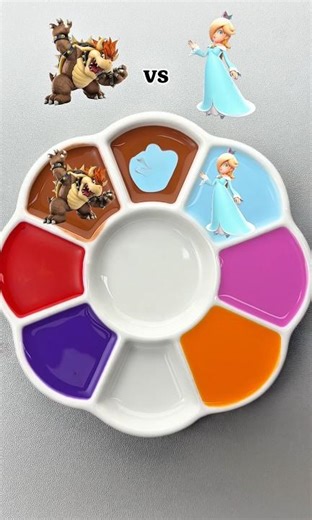 The Super Mario Galaxy Movie Princess Color Mixing ⭐️ #peach #mario #luigi #browser #mario