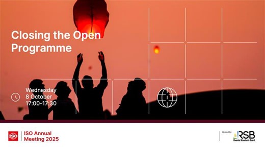 Closing the open programme: Reflect, reconnect, refocus - ISO Annual Meeting 2025