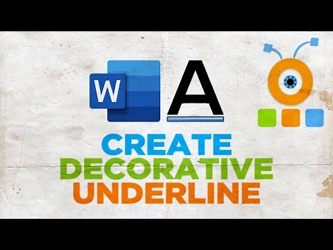 How to Create Decorative Underline in Word
