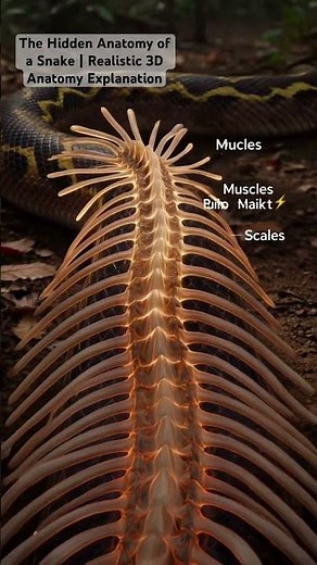 The Hidden Anatomy of a Snake | Realistic 3D Anatomy Explanation