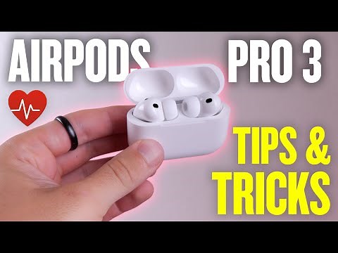 How to use AirPods Pro 3 + Tips/Tricks! (Heart Rate, Buttons, and More)